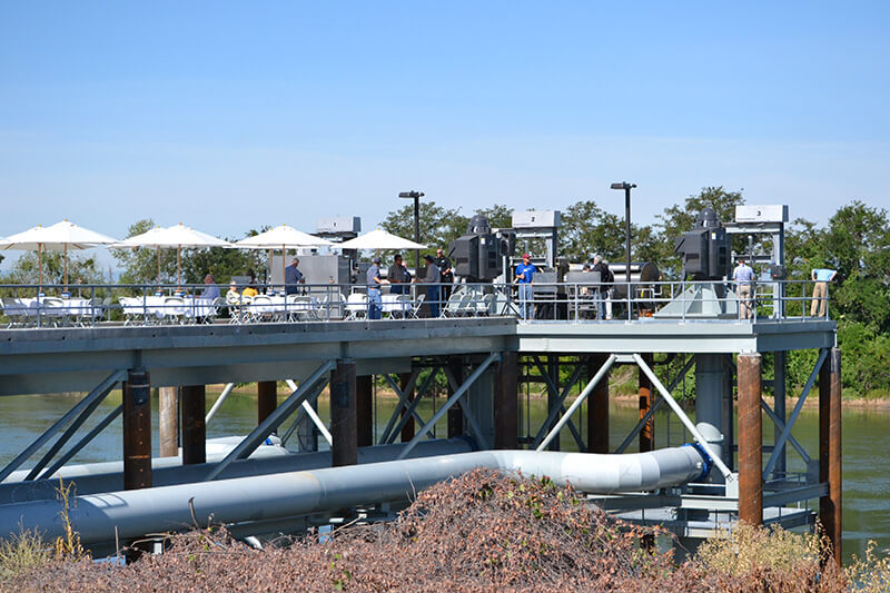 New Natomas Mutual Water Company Pritchard Lake Pumping Plant and Fish Screen.