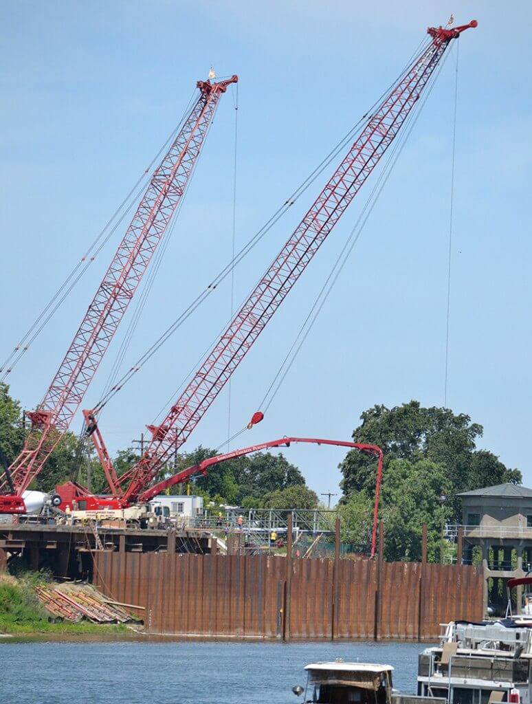 Reclamation District 2035 and Woodland-Davis Clean Water Agency Joint Fish Screen/Intake project, currently under construction.